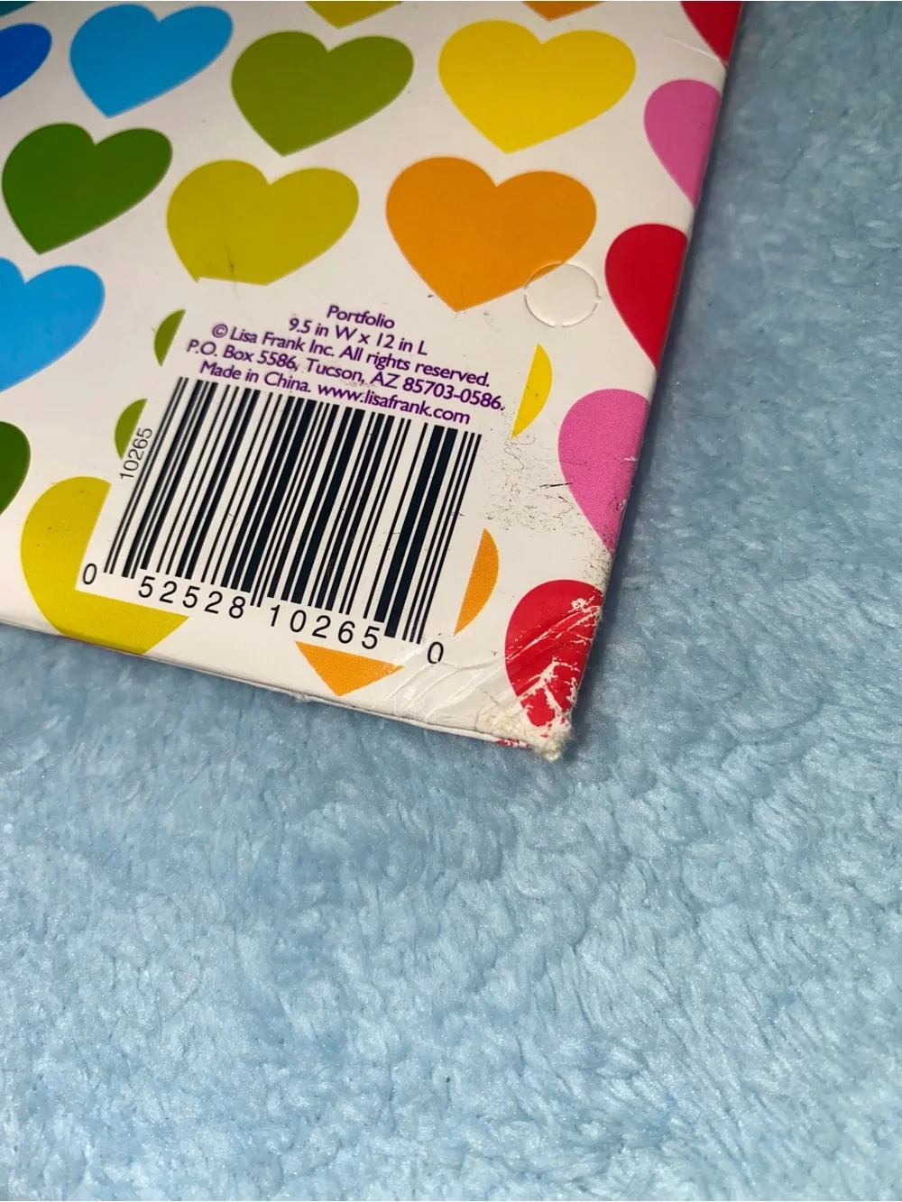 RARE Vintage Lisa Frank Queen of Color Rainbow Heart Portfolio Folder Y2K